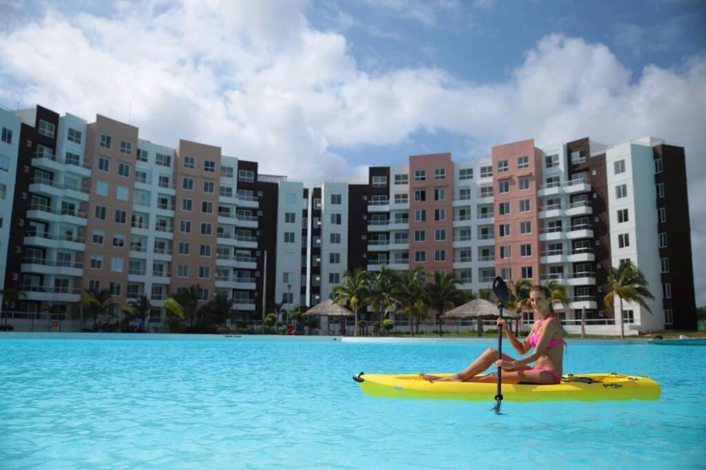 Departamento Con Laguna Artificial Cancun Exterior photo