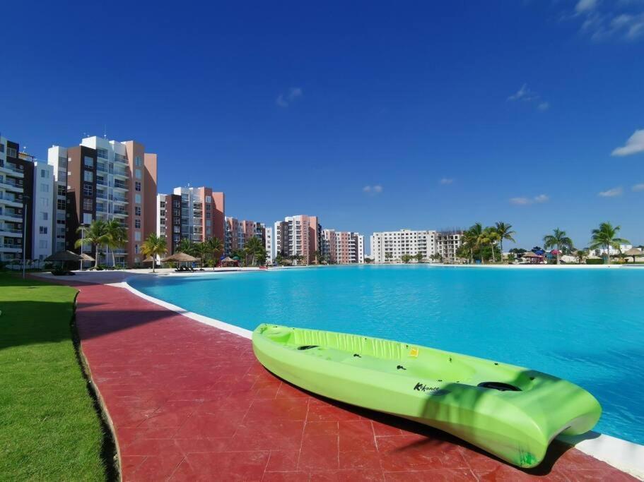 Departamento Con Laguna Artificial Cancun Exterior photo