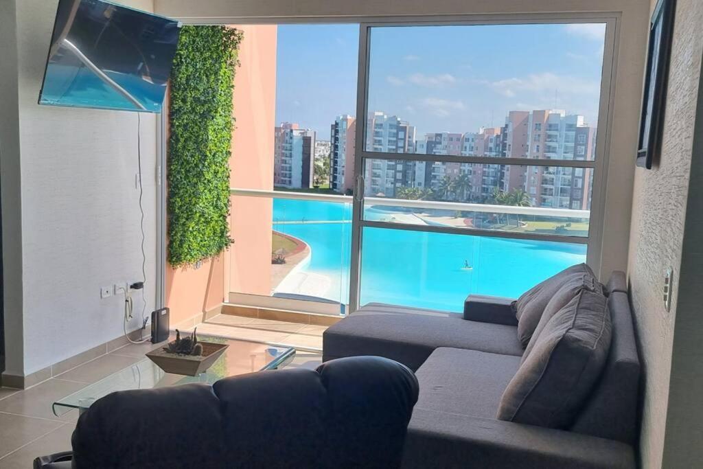 Departamento Con Laguna Artificial Cancun Exterior photo