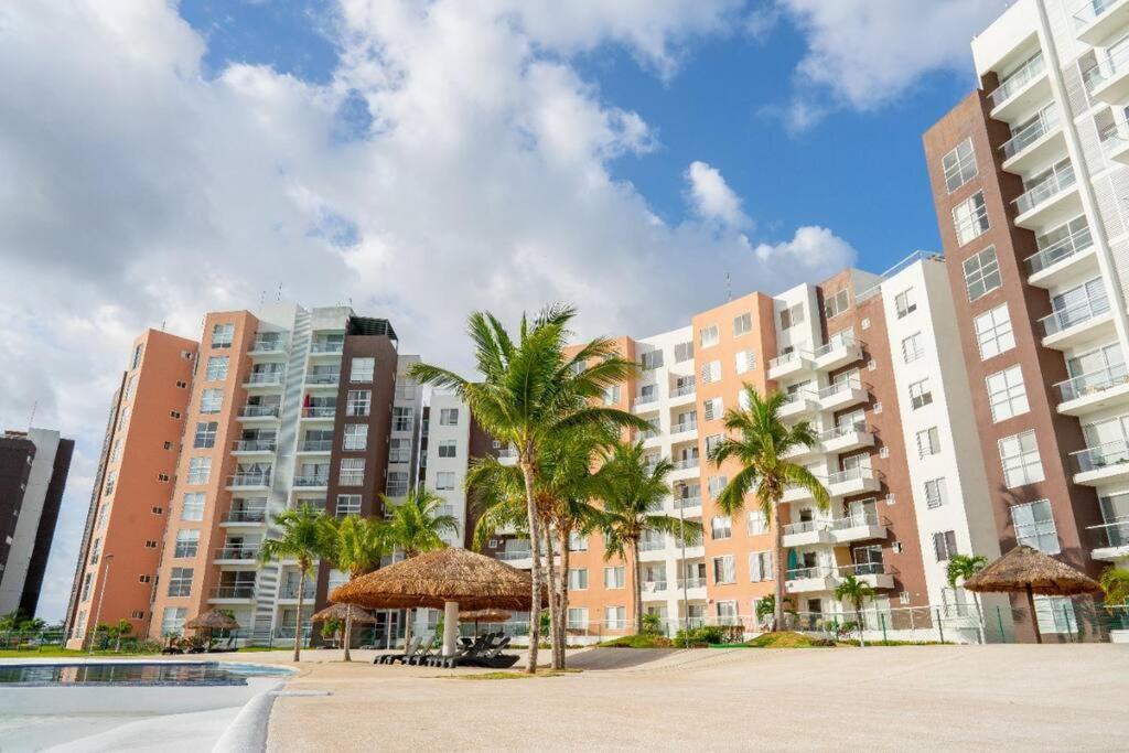 Departamento Con Laguna Artificial Cancun Exterior photo